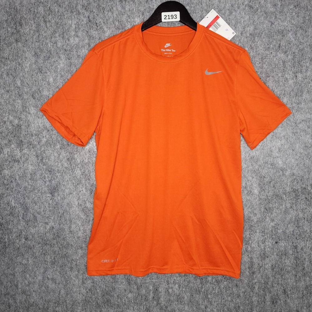 NWT Nike Men's Large L Rush Orange Legend Tee 727982-888 Performance Gym Shirt